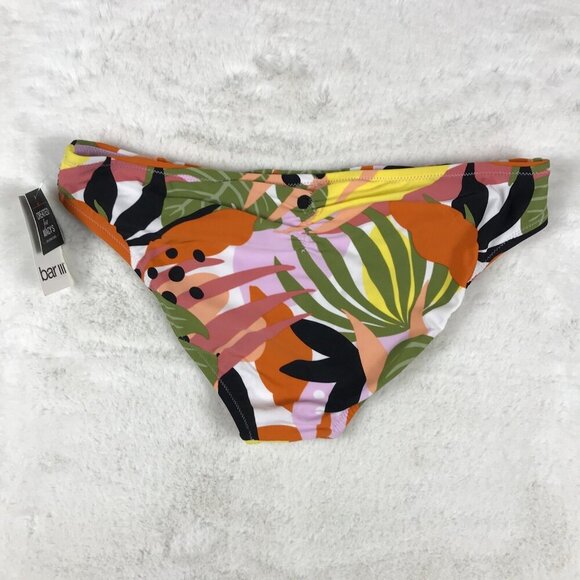 Bar III Tropical-Print Ruched Bikini Bottoms NWT MEDIUM - Picture 4 of 5